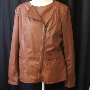 chic Light brown jacket/faux leather